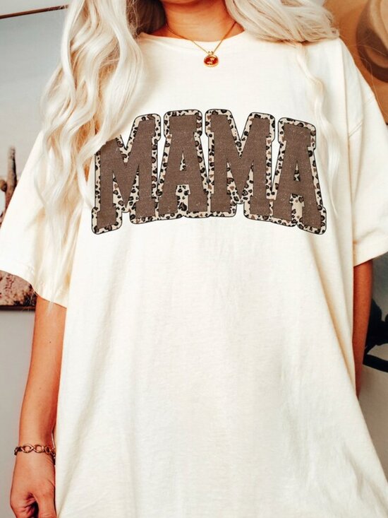Tops - Mama Leopard Shirt, Leopard Mama Tee, Mother Day Gift Shirt